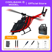 Load image into Gallery viewer, Coolbank 1:33 Scale C138 Rc Era Simulation 206 Rc Helicopter Altitude Hold 2.4g RC 6axis Gyro Expert Hobbyists Boy Birthday Gift