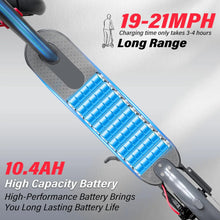 Load image into Gallery viewer, 350W Electric Scooter for Adults 36V 10.4Ah Battery 30km/h Max Speed Folding EScooter 8.5 inch Solid Tires Electric Kick Scooter
