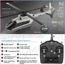 Load image into Gallery viewer, WLtoys K160 RC Helicopter 2.4G 6-Aixs Gyroscope 4CH Altitude Hold Optical Flow Remote Control Helicopter Toys for Children Gift