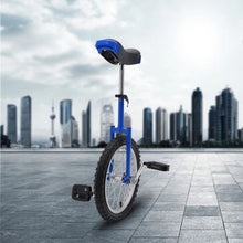 Load image into Gallery viewer, 16 Inch Wheel Unicycle with Steel Rim Outdoor Sports Fitness Exercise Unicycle Adjustable Height 26'' to 31''