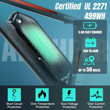 Load image into Gallery viewer, 48V 499Wh Ebike, 3H Fast Charge,Electric Mountain Bike, LCD Display,Adults Electric Bicycle