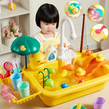 Load image into Gallery viewer, Kids Kitchen Sink Toys Simulation Electric Dishwasher