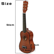 Load image into Gallery viewer, 21 inch Basswood Ukulele 6 Strings Small Bass Acoustic Guitar Musical Instruments with Picks for Children Kid Beginners Toy Gift