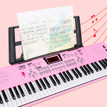 Load image into Gallery viewer, 61 Keys Piano Musical Keyboard with Built-In Dual Speakers Kids Piano Electronic Keyboard Synthesizer Instrument Educational Toy