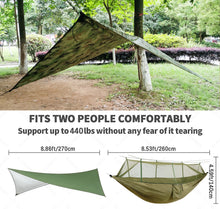 Load image into Gallery viewer, Anti Outdoor Camping Hammock With Mosquito Net And Rain Tent Equipment Supplies Shelters Camp Bed Survival Portable Hammock