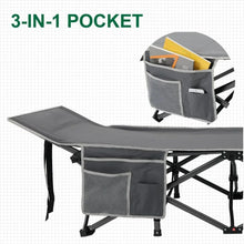 Load image into Gallery viewer, Folding Camping Bed Oversized Camping Cot Supports 600 Lbs Sleeping Bed Folding Steel Frame Portable With Carry Bag Westtune