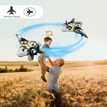 Load image into Gallery viewer, 4DRC V17 Remote Control Plane 2.4Ghz Foam RC Airplanes Helicopter Quadcopter,Spinning Drone with Cool Light for Kids Adults