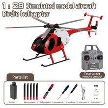 Load image into Gallery viewer, 1:28 C189 RC Helicopter MD500 Brushless Dual-motor Remote Control Model 6-Axis Gyro Aircraft Toy One-click Takeoff/landing