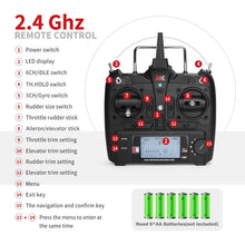 Load image into Gallery viewer, WLtoys K110S RC Helicopters for Adults,3D/6G Mode, 6 Channel Mini Remote control Helicopter,Brushless Motor, with 3 Batteries