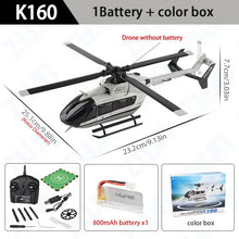 Load image into Gallery viewer, WLtoys K170 RC Helicopter 2.4G 6-Aixs Gyroscope 4CH Altitude Hold Optical Flow Remote Control Helicopter Toys for Children