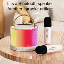 Load image into Gallery viewer, Portable Karaoke Machine Small Wireless Microphone Speaker Karaoke System Stereo Kids Karaoke Speaker Karaoke Equipment With LED