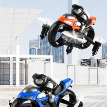 Load image into Gallery viewer, Amphibious Land Air RC Flying Motorcycle 2 Mode Stunt Drone 4 Axis Remote Control Bike Quadcopter Aircraft Toy for Kids Gift