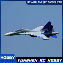 Load image into Gallery viewer, Xfly Double 50mm Su27 Twin Engine Jet Fighter Rc Plane Remote Control Assembly Fixed Wing Model