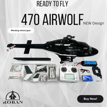 Load image into Gallery viewer, Roban 470 Size Airwolf RTF Version RC Helicopter Aircraft remote control Modelr