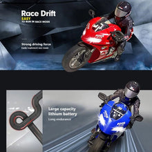 Load image into Gallery viewer, 2.4G RC Motorcycle with LED Night Light High Speed Self-Balancing