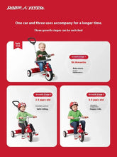 Load image into Gallery viewer, Radio Flyer Children 3-IN-1 Tricycle 2-5 Years Old Bicycle Roller Baby Bicycle Free Inflatable Trolley for Kids Birthday Gifts