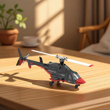 Load image into Gallery viewer, RHSKY 1:52 Scale Remote Control Helicopter Little Flying Wolf Unmanned Fighter Toy with Light Flow Positioning for Kids Gift