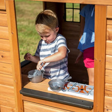 Load image into Gallery viewer, Sweetwater All Cedar Wooden Playhouse, Light Brown Home Garden Buildings