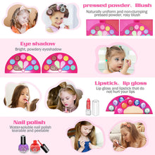 Load image into Gallery viewer, 60 Pcs Little Girls Princess Toys Real Washable Pretend Play Cosmetic Beauty Makeup