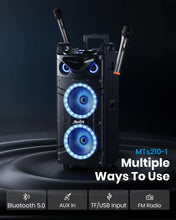 Load image into Gallery viewer, Karaoke Machine, Double 10" Woofer PA System for Party,