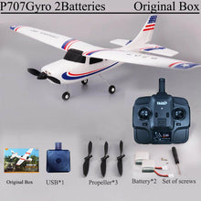 Load image into Gallery viewer, Park10 RC Airplane P707G 2.4G 3D/6G With Gyroscope 3Ch RC Airplane Fixed Wing Plane Outdoor Toys Drone RTF CESSNA 182 Plane Gift