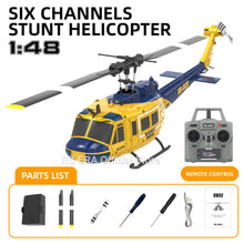 Load image into Gallery viewer, RC ERA C032 UH1 Huey Weathered Marine 6ch RC Helicopter with Optical Flow TOF Auto Stabilized Remote Control Hobby Toys for Boy