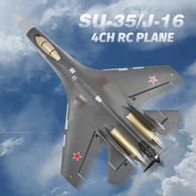 Load image into Gallery viewer, QF009 J16 Rc Plane 4CH Foam Remote Control Airplane Su35 Model Glider 2.4G 360° Flip-Roll 525mm Fixed Wing Fighter Aircraft Toy