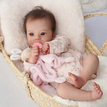 Load image into Gallery viewer, Vinyl Or Cloth Doll Lifelike Adorable Newborn Girl Best Christmas Gift for Kids