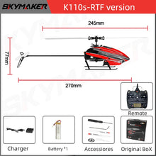 Load image into Gallery viewer, Wltoys XK K110s RC Helicopter BNF 2.4G 6CH 3D 6G System Brushless Motor RC Quadcopter Remote Control Drone Toys For Kids Gifts