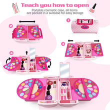 Load image into Gallery viewer, 60 Pcs Little Girls Princess Toys Real Washable Pretend Play Cosmetic Beauty Makeup