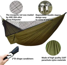 Load image into Gallery viewer, Camping Hammock with Bug Net and Rainfly Tarp,118x118in Portable Waterproof and UV Protection Hammock Tent for Indoor, Outdoor