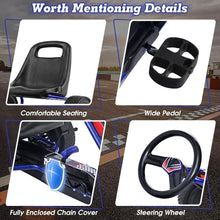 Load image into Gallery viewer, Pedal Go Kart,Outdoor Kids Off-Road Go Kart with 2-Position Adjustable Bucket Seat, 2 Safety Brakes, Pedal Powered Ride On Kart