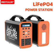 Load image into Gallery viewer, 220V 400W Portable LiFePO4 Power Station 60000mAh Solar Generator USB AC DC Emergency External Spare Battery For Outdoor Camping