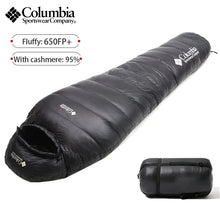 Load image into Gallery viewer, Winter Outdoor Mummy Duck Down Ultralight Camping Sleeping Bags 4 Seaon Hiking Waterproof Nylon Snowbird Travel Sleeping Bags