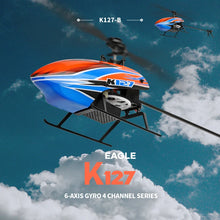 Load image into Gallery viewer, WLtoys K127 4CH RC Helicopters V911S 6-Aixs Gyroscope 2.4G remote Control Airplane Aircraft Model Toys for Children