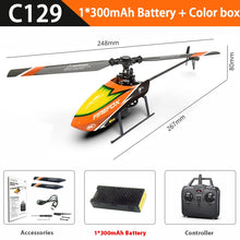 Load image into Gallery viewer, RC ERA C129/C129V2 RTF RC Helicopter 2.4GHz 6-Axis Gyroscope One-Click 3D Flip Remote Control Aircraft Adult RC Airplane
