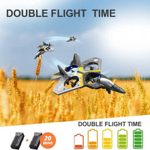 Load image into Gallery viewer, 4DRC V17 Remote Control Plane 2.4Ghz Foam RC Airplanes Helicopter Quadcopter,Spinning Drone with Cool Light for Kids Adults