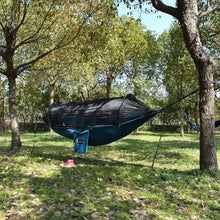 Load image into Gallery viewer, Professional Camping Hammock with Mosquito Net, Lightweight Portable Double Hammock with Two 10 FT Hammock Tree Straps, 230T Nyl