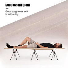 Load image into Gallery viewer, WESTTUNE Camping Cot with Leg Extenders Portable Folding Bed Ultralight Aluminum Alloy Sleeping Cot for Outdoor Hiking Travel