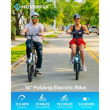 Load image into Gallery viewer, Folding Electric Bike, 25 Miles (Pedal-Assist) by 280.8Wh Battery, Max Speed 15.5Mph Power by Peak 500W