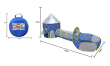 Load image into Gallery viewer, 3 In 1 Kid Tent House Play Toy Tunnel Crawling Playhouse