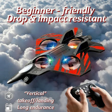 Load image into Gallery viewer, Glider Flying Helicopter RC Hobby Jet Plane 2.4G Stunt Remote Control Foam Fighter Airplane Toy With Light