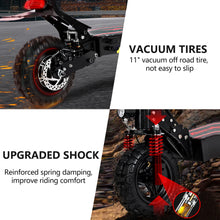 Load image into Gallery viewer, 2500W Electric Scooter for Adult, 3 Speed 55KM/H 60KM Range,48V/16AH Battery 11'' Off Road Tire,Dual Hydraulic Shock 440LBS Load