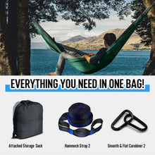 Load image into Gallery viewer, Ultra-Large Double Hammock Camping Survival Garden Hunting Leisure Hamac Travel Double Person with tree friendly straps