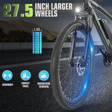 Load image into Gallery viewer, Electric Bike for Adults 27.5'' Peak 750W Electric Mountain Bike/Ebike, 55 Miles Electric Bicycle with 48v/499Wh Battery