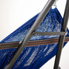Load image into Gallery viewer, Hammock with Collapsible Steel Stand & Carrying Case Portable & Adjustable Perfect for Camping Beach Summer Patio