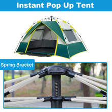 Load image into Gallery viewer, Outdoor Pop Up Tent Water-resistant Portable Instant Auto Camping Tent for 2-4 Person Family Tent Camping Hiking Backpacking