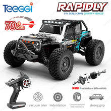 Load image into Gallery viewer, Teeggi 16103 PRO 4WD 70KM/H RC Off-Road Car 1:16 High Speed RC Car With LED Light Drift Monster Truck Toy For Kid Gifts