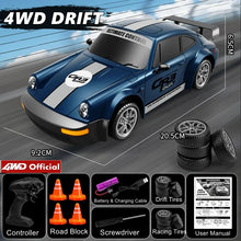 Load image into Gallery viewer, 4WD RC Drift Car With LED Light 2.4G Radio 20KM/h High Speed Remote Control Racing Cars Vehicle Model Toy Gift for Boy Girl Kid
