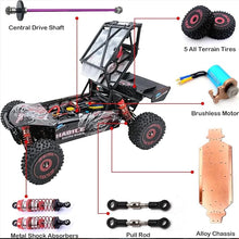 Load image into Gallery viewer, WLtoys 124016(V2) Fast RC Car, 1/12 Brushless RC Car with Independent ESC for Adults, 75km/h, Suitable for Outdoors and Gifts